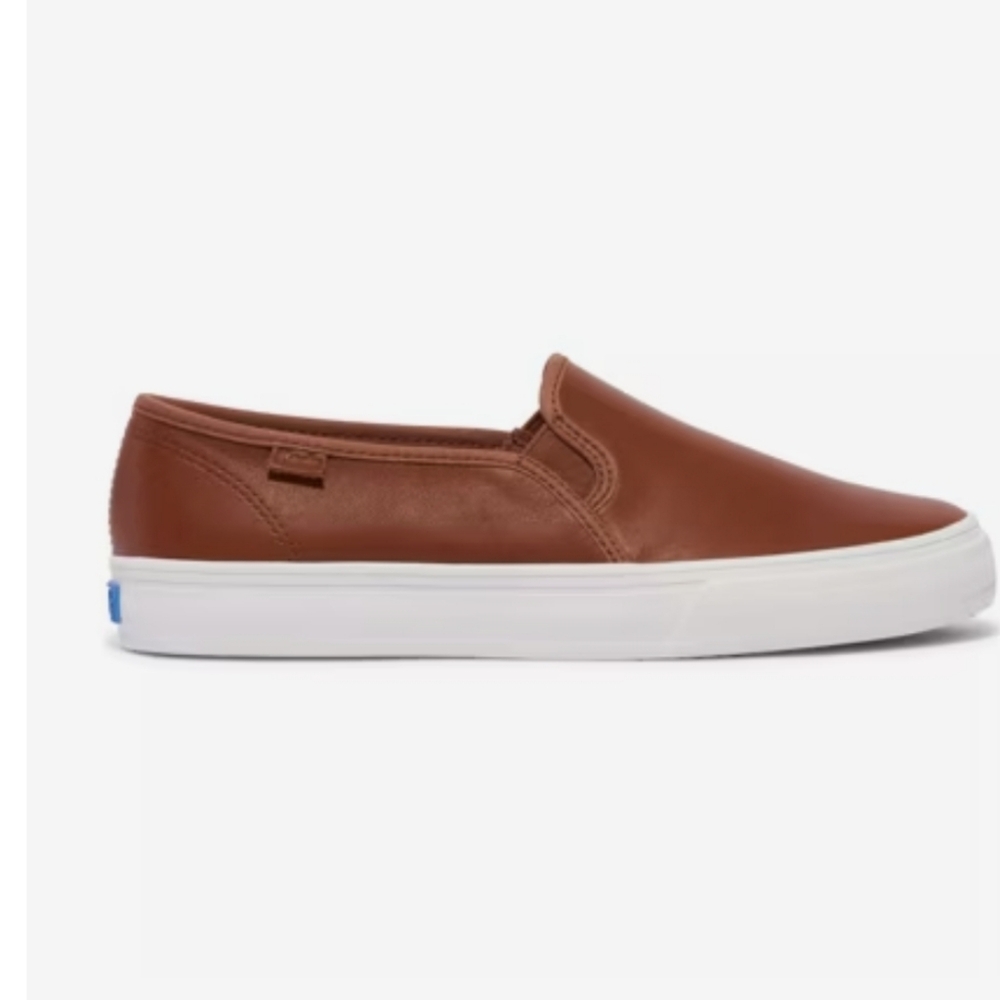 Keds Double Decker Cognac Color Leather Sneakers Womens 8.5